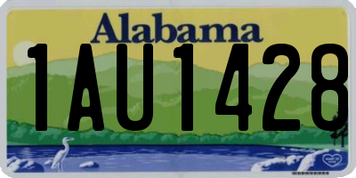 AL license plate 1AU1428