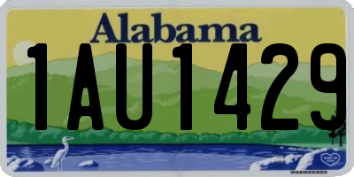 AL license plate 1AU1429