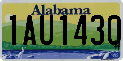 AL license plate 1AU1430