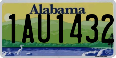 AL license plate 1AU1432