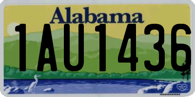 AL license plate 1AU1436