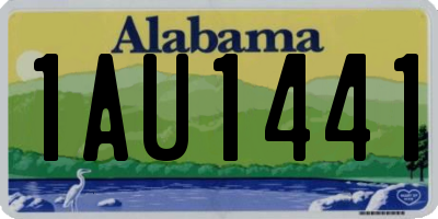 AL license plate 1AU1441