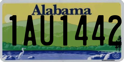 AL license plate 1AU1442