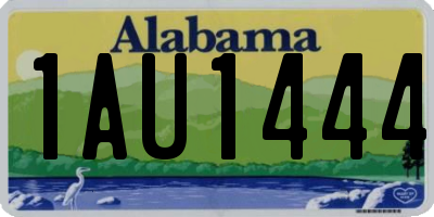 AL license plate 1AU1444