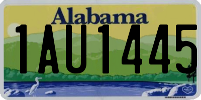 AL license plate 1AU1445