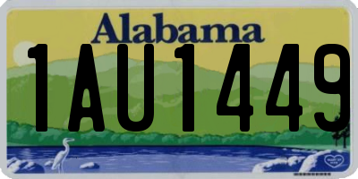 AL license plate 1AU1449