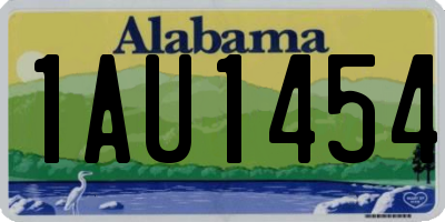 AL license plate 1AU1454