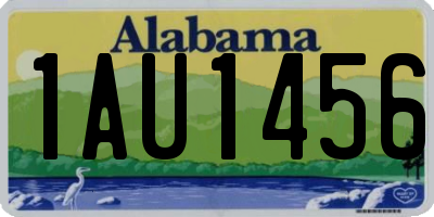 AL license plate 1AU1456