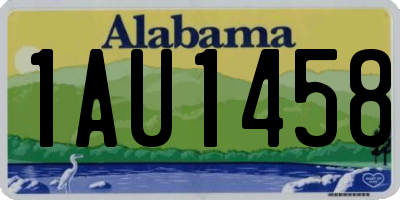 AL license plate 1AU1458
