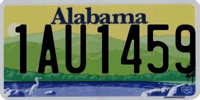 AL license plate 1AU1459