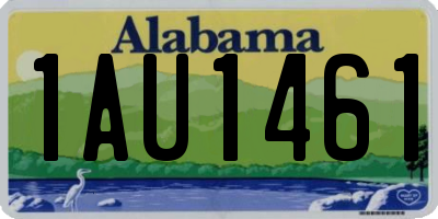 AL license plate 1AU1461
