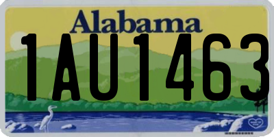 AL license plate 1AU1463