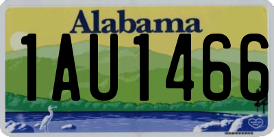 AL license plate 1AU1466