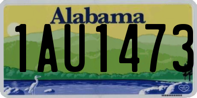 AL license plate 1AU1473