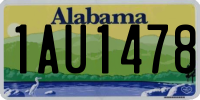 AL license plate 1AU1478