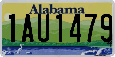 AL license plate 1AU1479