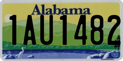 AL license plate 1AU1482