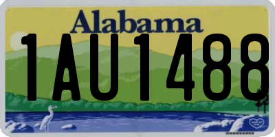 AL license plate 1AU1488