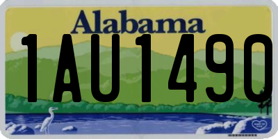 AL license plate 1AU1490