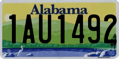 AL license plate 1AU1492