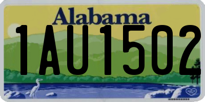 AL license plate 1AU1502