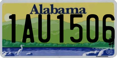 AL license plate 1AU1506