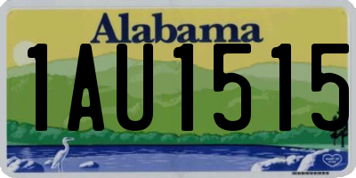 AL license plate 1AU1515