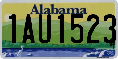 AL license plate 1AU1523