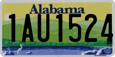 AL license plate 1AU1524