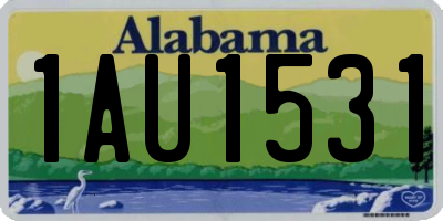 AL license plate 1AU1531
