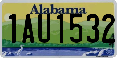 AL license plate 1AU1532