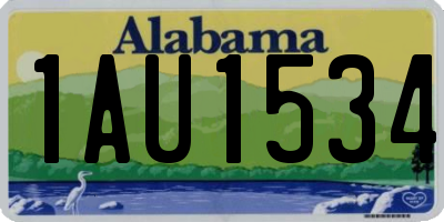 AL license plate 1AU1534