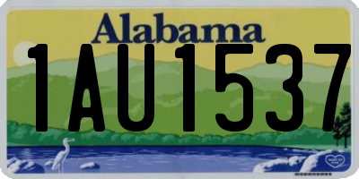 AL license plate 1AU1537