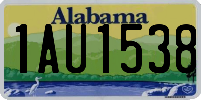 AL license plate 1AU1538