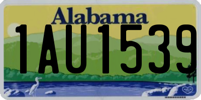 AL license plate 1AU1539