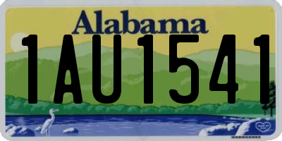 AL license plate 1AU1541