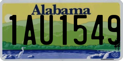 AL license plate 1AU1549
