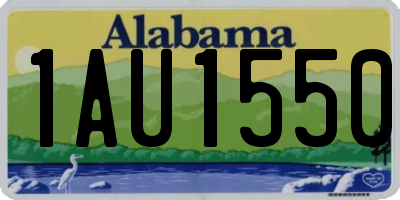 AL license plate 1AU1550