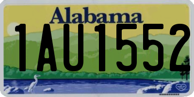 AL license plate 1AU1552