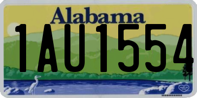 AL license plate 1AU1554