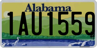 AL license plate 1AU1559