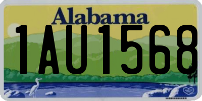 AL license plate 1AU1568