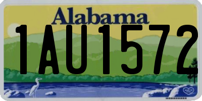 AL license plate 1AU1572