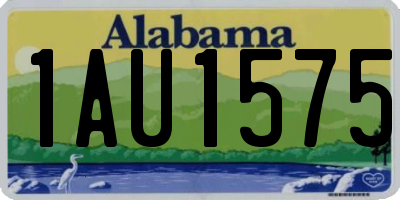 AL license plate 1AU1575