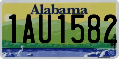 AL license plate 1AU1582
