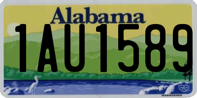 AL license plate 1AU1589