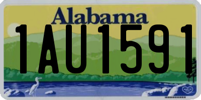 AL license plate 1AU1591