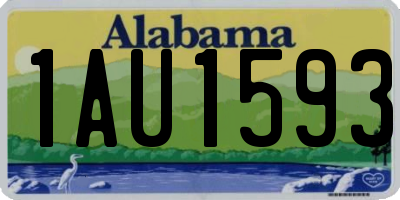AL license plate 1AU1593