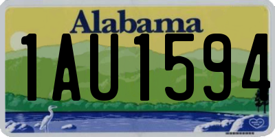 AL license plate 1AU1594