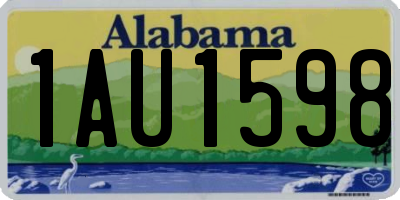 AL license plate 1AU1598